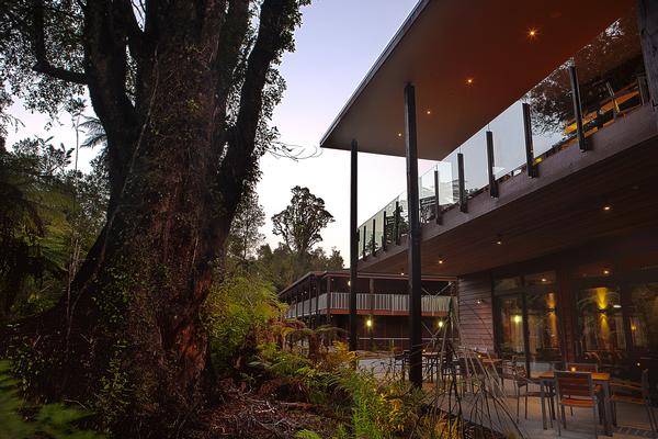 Exterior view of Te Waonui Forest Retreat  